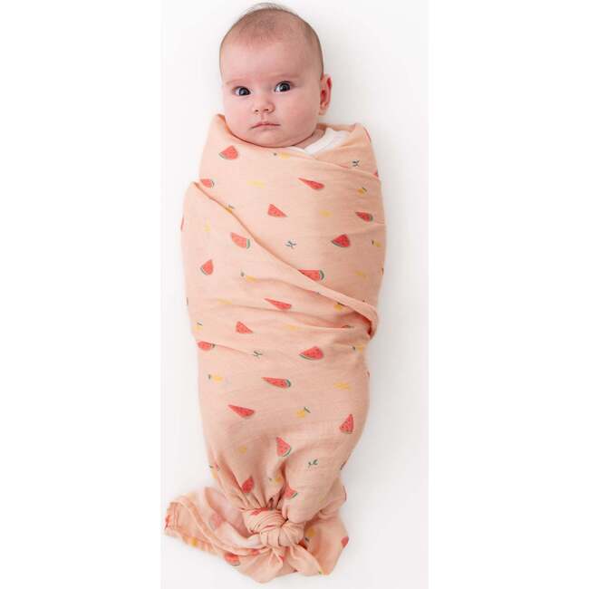 Swaddle Blanket, Watermelon - Swaddles - 4