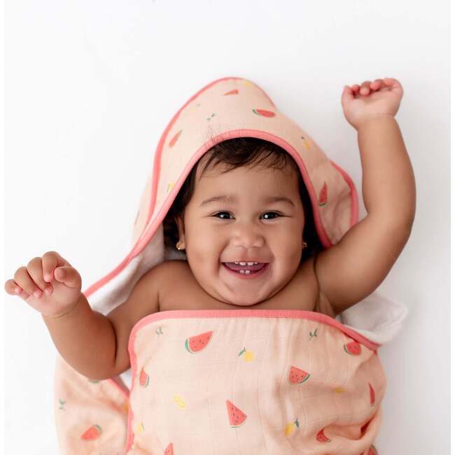 Hooded Towel Set, Watermelon - Bath Towels - 4