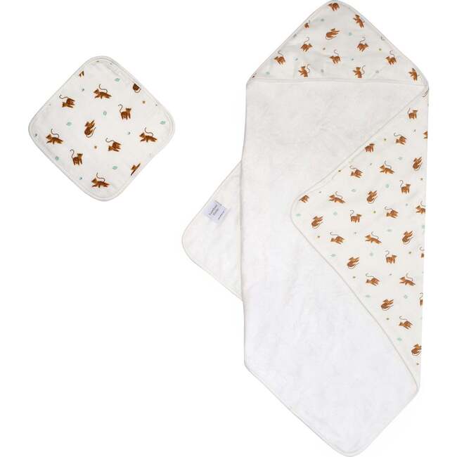 Hooded Towel Set, Tiger