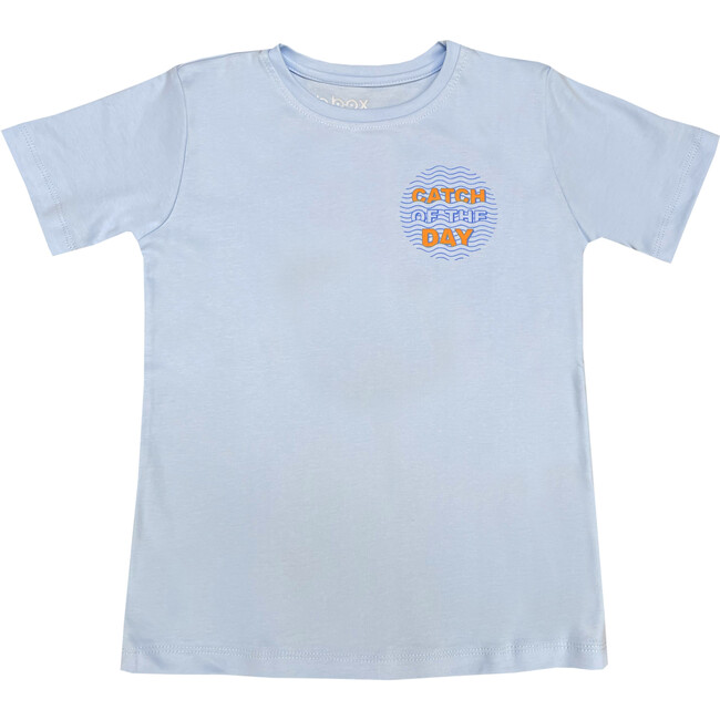 "Catch of the Day" Kids T-Shirt, Light Blue