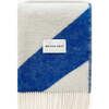 Swirl Blanket, Cobalt Blue and White - Throws - 1 - thumbnail