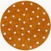 Round Hearts Rug, Brown and Pink - Rugs - 1 - thumbnail