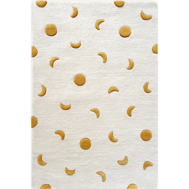 Moons Rug, Cream and Gold