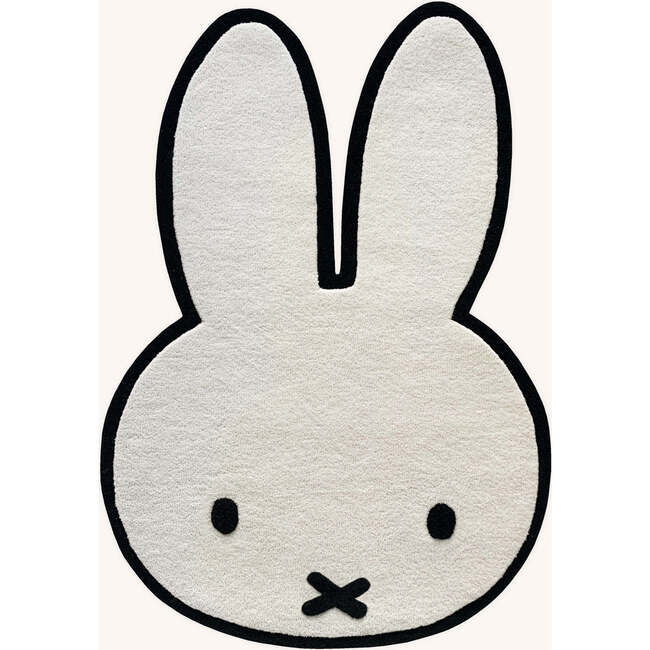 Miffy Rug, Cream and Black