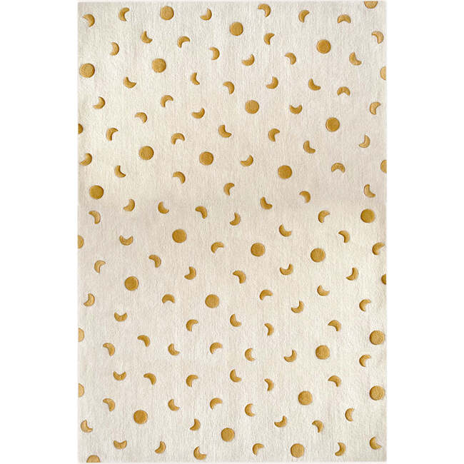 Moons Rug, Cream and Gold - Rugs - 3