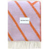 Lines Blanket, Lilac and Orange - Throws - 1 - thumbnail