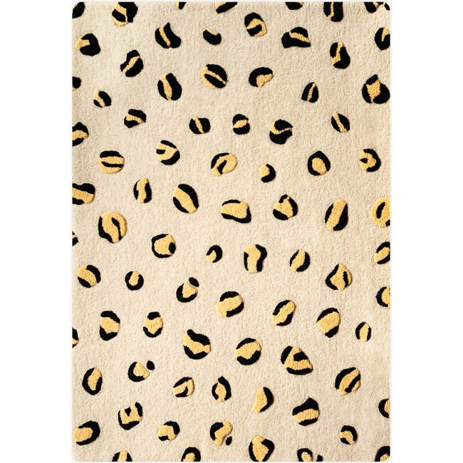 Leopard Rug, Beige, Brown and Black