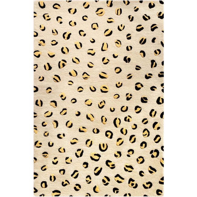 Leopard Rug, Beige, Brown and Black - Rugs - 3