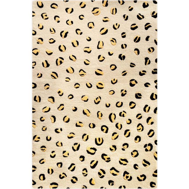 Leopard Rug, Beige, Brown and Black - Rugs - 4