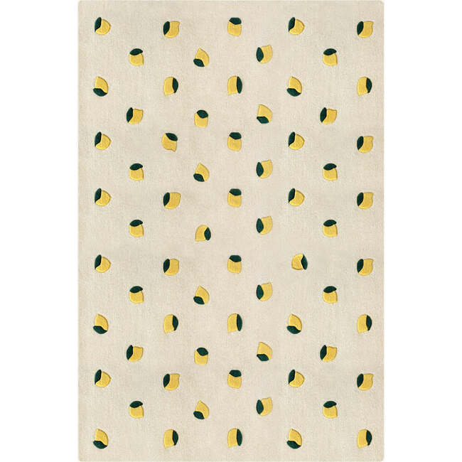 Lemons Rug, Cream and Yellow - Rugs - 3