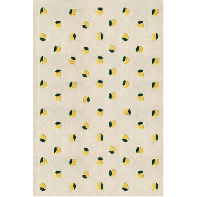 Lemons Rug, Cream and Yellow - Rugs - 4