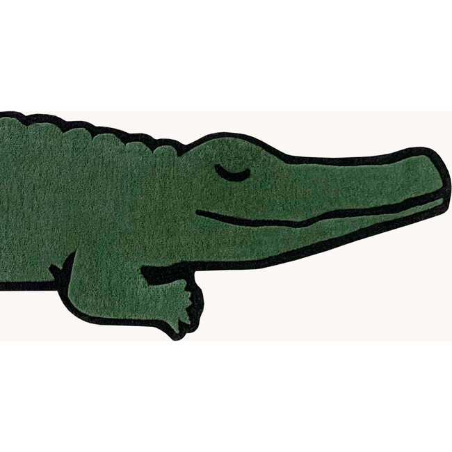 Crocodile Rug, Dark Green