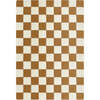 Checkerboard Rug, Terra Brown - Rugs - 1 - thumbnail