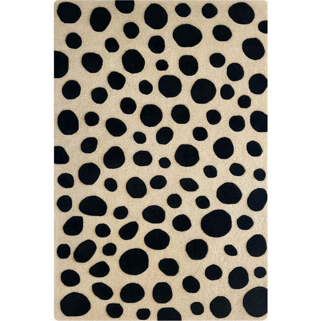 Cheetah Rug, Beige and Black