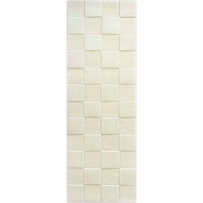 Checkerboard Rug, Off White