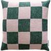 Checkerboard Cushion, Green and Pink - Pillows - 1 - thumbnail