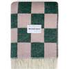 Checkerboard Blanket, Green and Pink - Throws - 1 - thumbnail