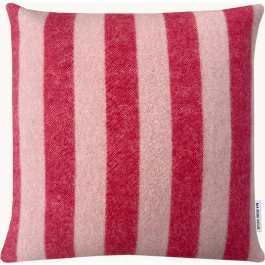 Candy Wrap Cushion, Pink and Cherry