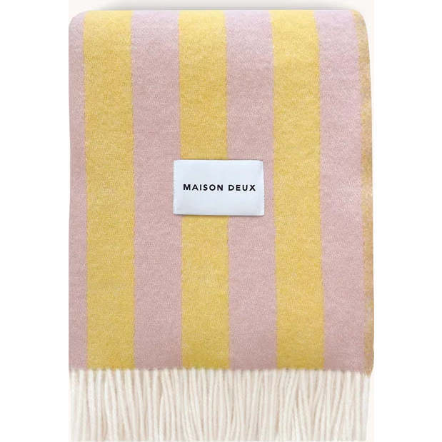 Candy Wrap Blanket, Pink and Yellow