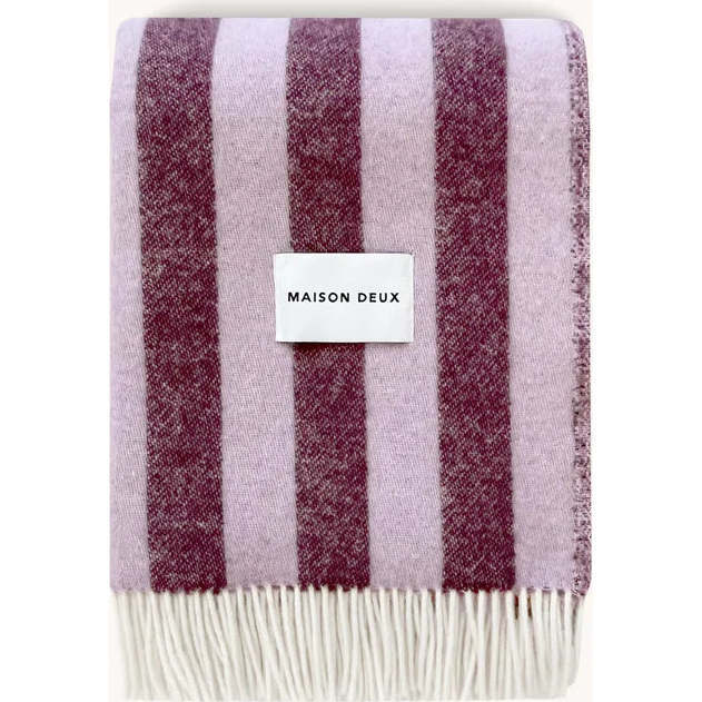 Candy Wrap Blanket, Lilac and Aubergine - Throws - 1