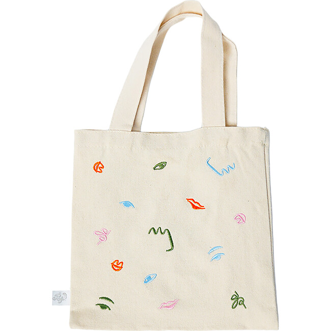 Art Party Embroidered Mini Tote