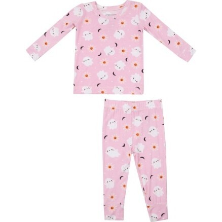 Spooky Ghost Loungewear Set, Pink