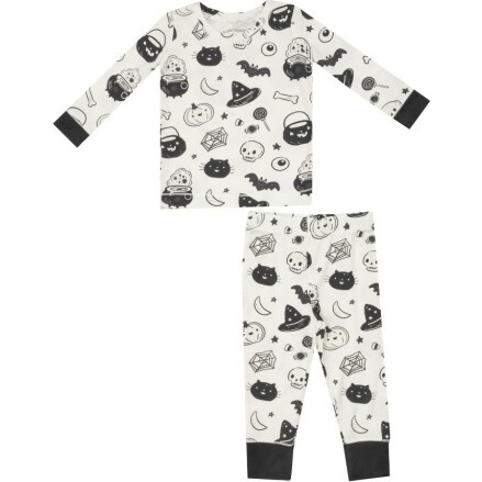 Black and White Glow in the Dark Loungewear set, Ivory