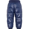 Baby Featherlight Elastic Waist Down Pants, Navy - Snow Pants - 2