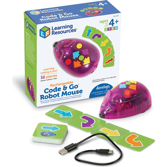 Code & Go® Robot Mouse Rechargeable - STEM Toys - 4