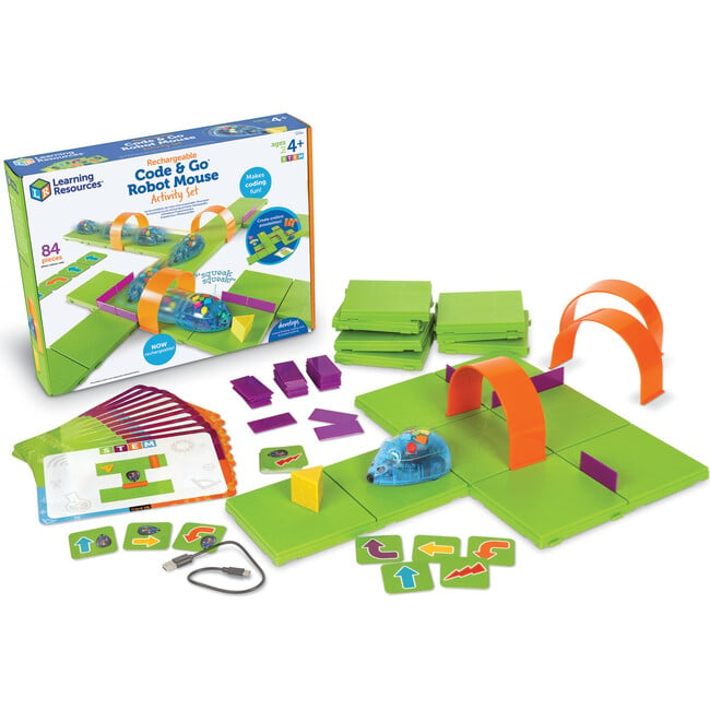 Code & Go® Robot Mouse Activity Set Rechargeable - STEM Toys - 5