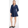 Women's Vray Dress, Classic Indigo Blue - Dresses - 2