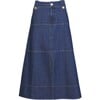 Women's Hudie Skirt, Classic Indigo Blue - Skirts - 1 - thumbnail