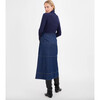 Women's Hudie Skirt, Classic Indigo Blue - Skirts - 4