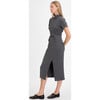 Women's Flint Dress, Charcoal Multi - Dresses - 3