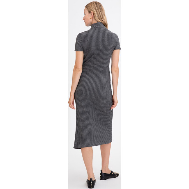 Women's Flint Dress, Charcoal Multi - Dresses - 4