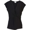 Women's Alyssa Top, Black - Blouses - 1 - thumbnail