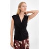 Women's Alyssa Top, Black - Blouses - 5