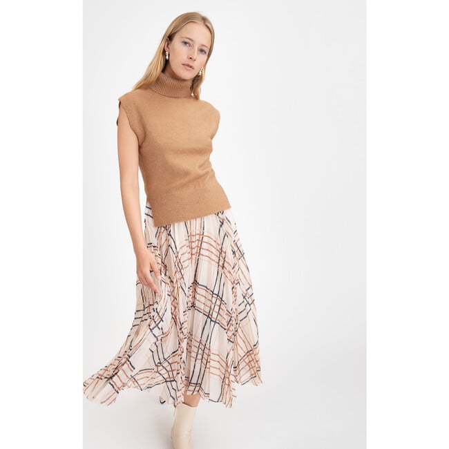 Women's Angelica Skirt, Cream/Caramel Multi - Skirts - 5