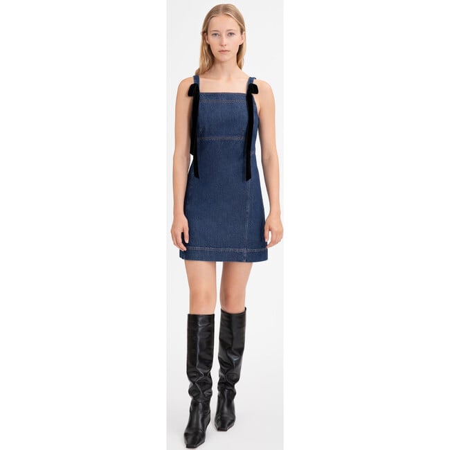 Women's Bessie Dress, Classic Indigo Blue - Dresses - 2