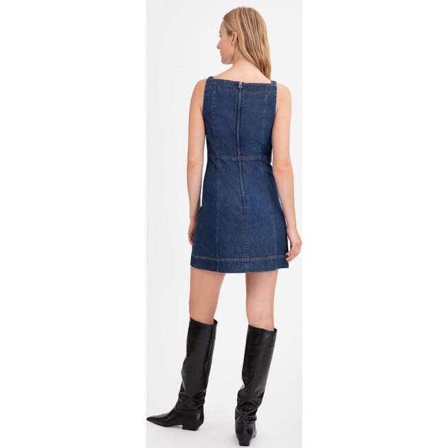 Women's Bessie Dress, Classic Indigo Blue - Dresses - 4