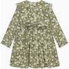 Sage Floral Silvana Girl Hand-Smocked Dress - Dresses - 4