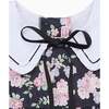 Black Floral Andrea Girl Dress - Dresses - 2