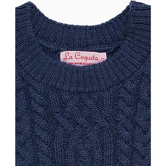 Dark Blue Alvaro Merino Boy Sleeveless Sweater - Cardigans - 2