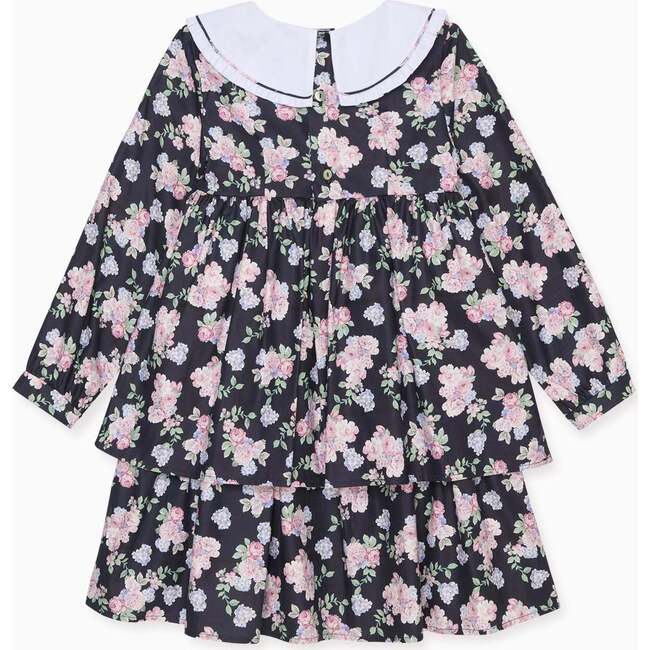 Black Floral Andrea Girl Dress - Dresses - 3