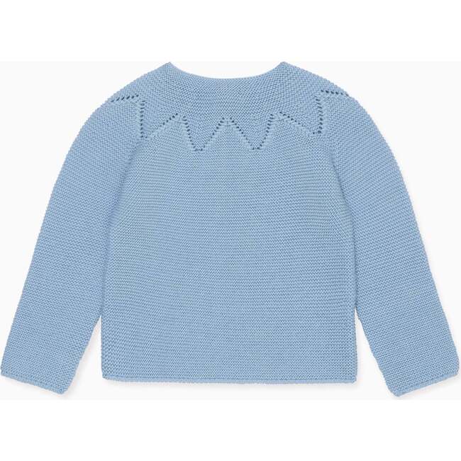 Dusty Blue Roseta Merino Baby Cardigan - Cardigans - 3