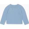 Dusty Blue Roseta Merino Baby Cardigan - Cardigans - 3