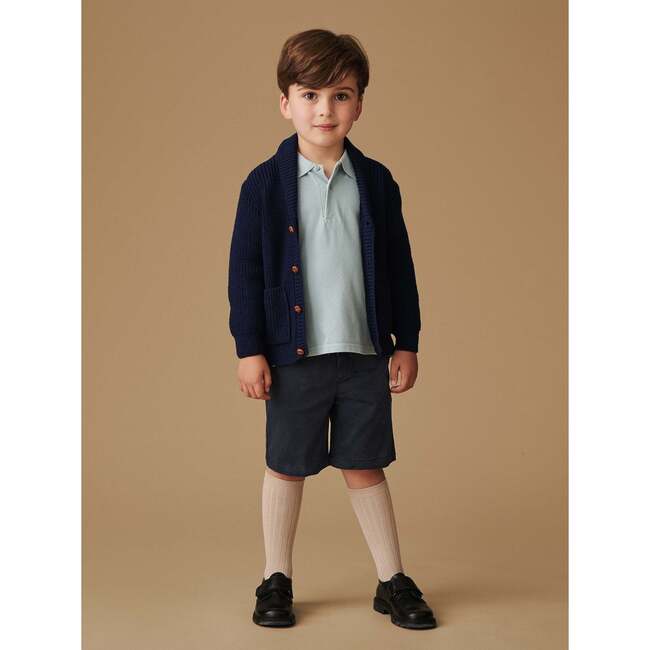 Navy Axel Merino Boy Cardigan - Cardigans - 2