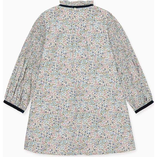 Ivory Floral Raya Girl Smocked Dress - Dresses - 4