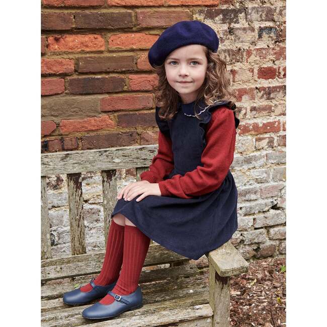 Navy Cora Girl Pinafore Skirt - Skirts - 2