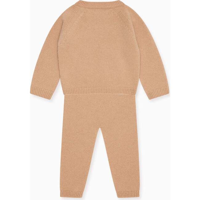 Camel Melange Juan Cashmere Baby Set - Onesies - 2